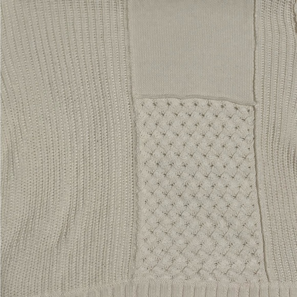 MENU White Patchwork Knit Sweater - Picture 2 of 5